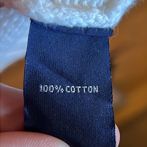 Ralph Lauren Sport Women's White Sweater Vintage 25PTP V-Neck Cottagecore Knit - Picture 3 of 10